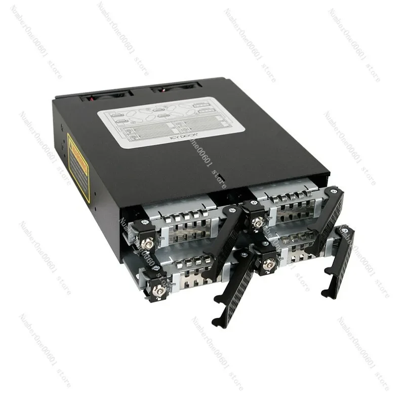 

Optical Drive Bay Hard Drive Box 4 Bays 2.5-inch SATA/SAS SSD Hot Swappable Built-in Hard Drive Extraction Box MB994SK-1B