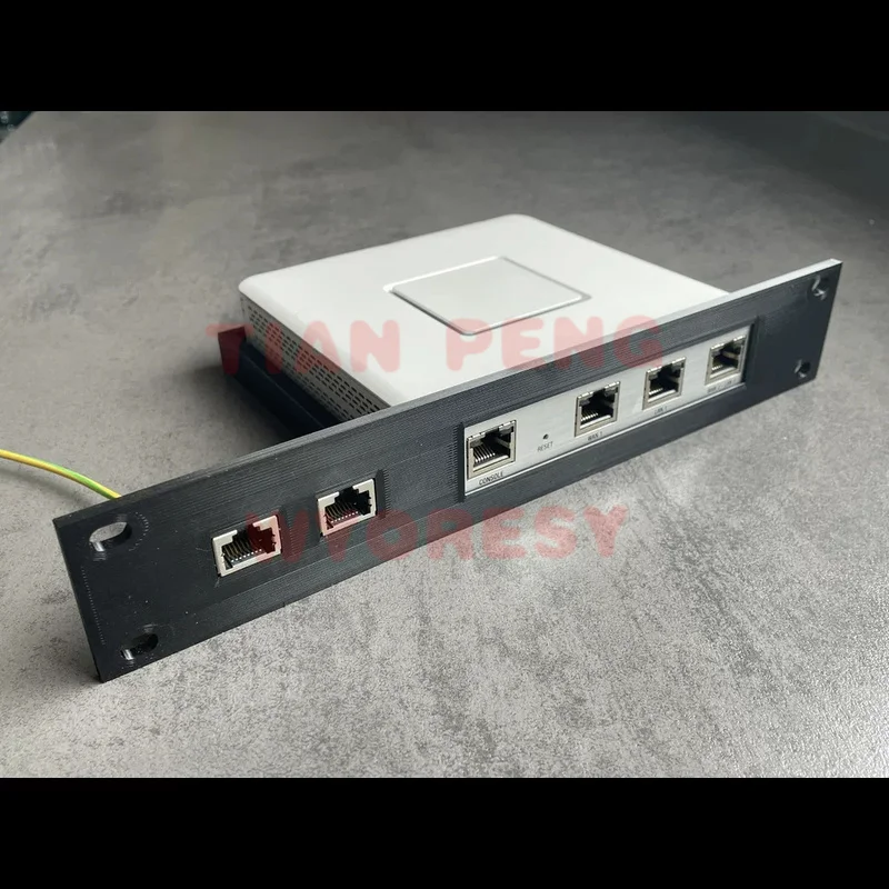 Bracket For UniFi (USG-3P) Custom Molded Cutout Wraps Gateway Edges Properly Stabilizes The Device And Avoids Squeezing Shell