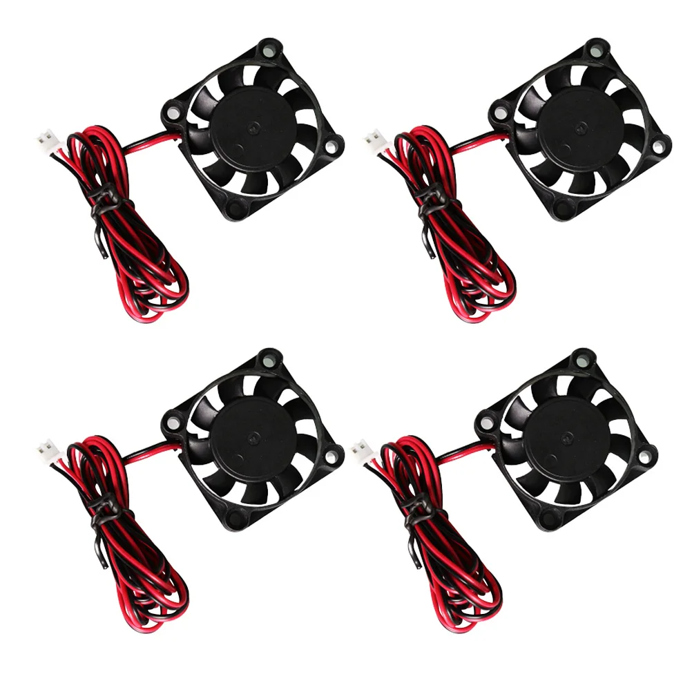 

4Pcs Dc 12V Radiator Electric Industrial Cooling Fan 3D Printer Accessory Long Lasting Large Airflow Black