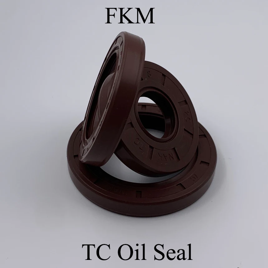 30*48*8 30x48x8 30*50*7/8/10/11 30x50x7/8/10/11 Fluoro FKM Fluorine Rubber Spring 2 Lip TC Gasket Radial Shaft Skeleton Oil Seal