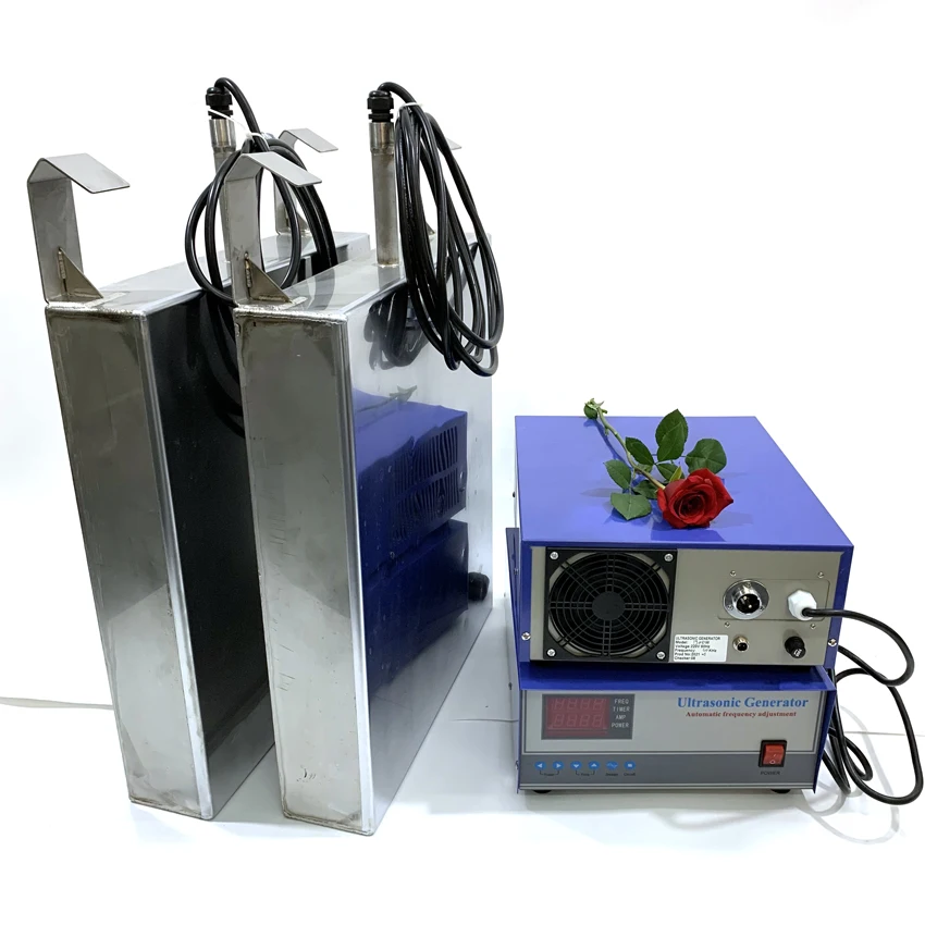 28khz 3000W Stainless Steel 316L Submersible Ultrasonic Transducer Box And Generator For Cleaning Tank