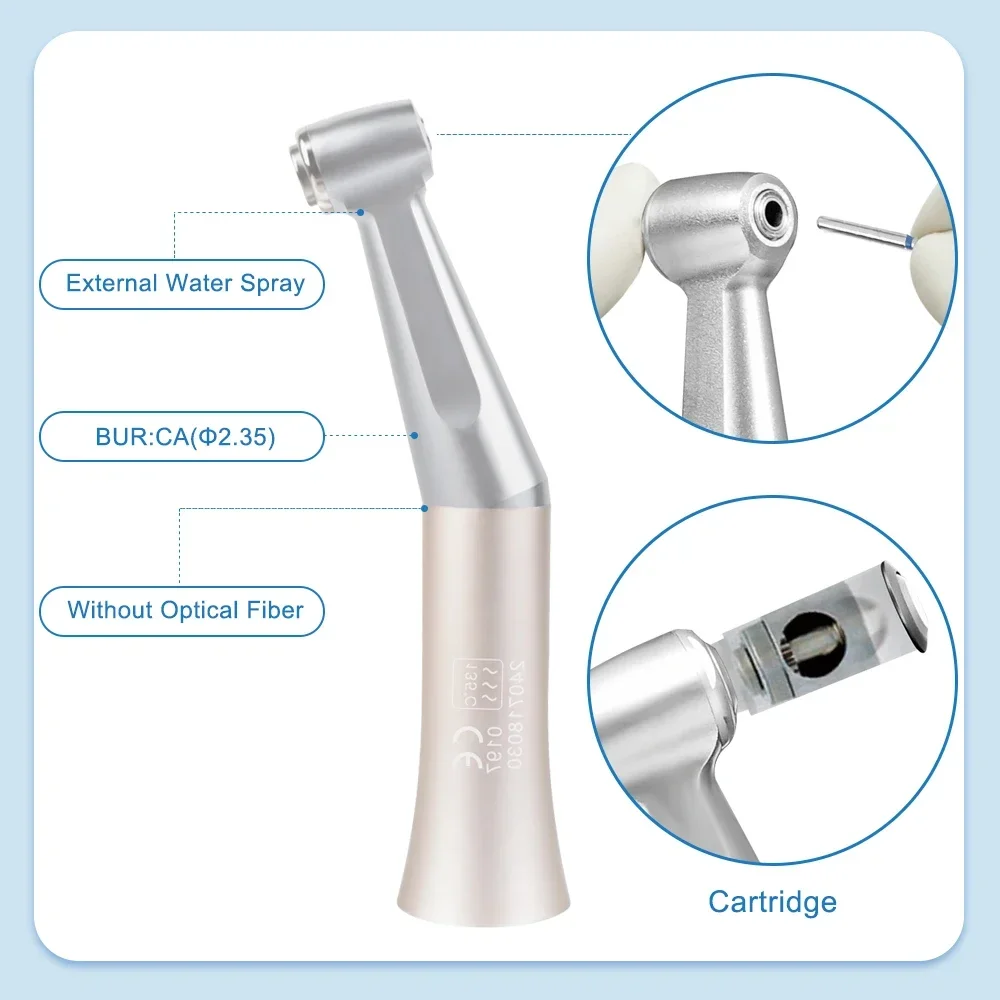 Dental FX Style Slow Speed Set Air Motor Push Button 1:1 Contra Angle Air Motor 2/4 Hole Straight Handpiece Odontología Tool