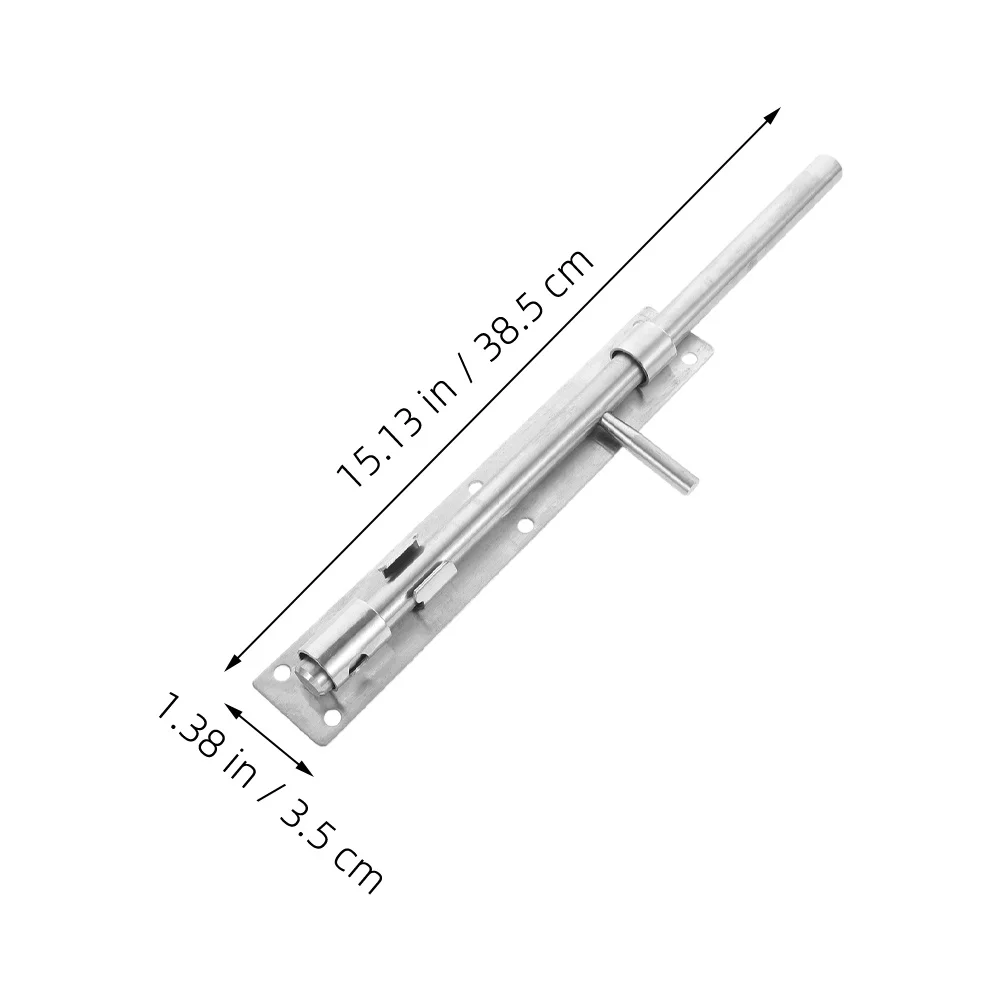 

2Pcs Durable Stainless Steel Door Latch Slide Bolt Lock for Wooden Doors Fences Bathrooms Bedrooms Bars Gate Hinges