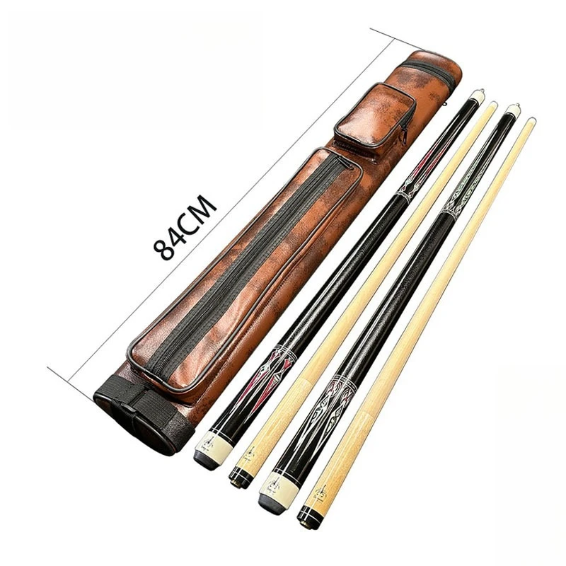 Black 4-Hole Cue Holder 1/2 Cue PU Billiard Cue Rack Table Tennis Supplies Billiard Accessories