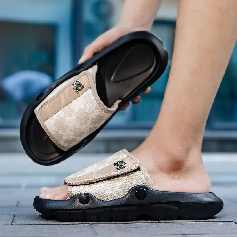 2026 Summer fashion soft-soled lightweight slippers for men outdoor comfortable anti-slip unique and simple versatile stylish