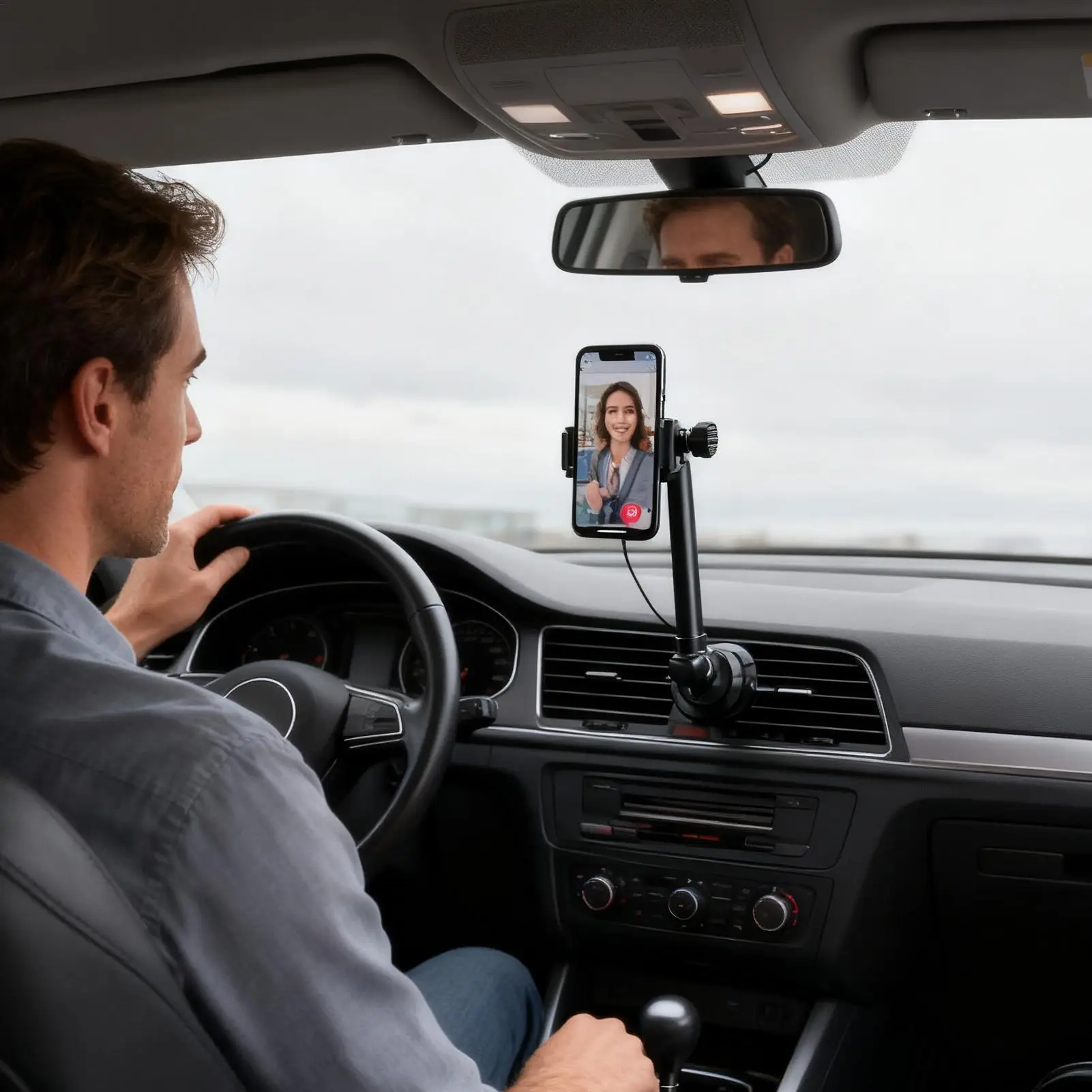 الكرة جبل تمديد الذراع 17 مللي متر وصلة كروية محول السيارات دوامة رئيس حامل هاتف الذراع ل منفذ الهواء تنفيس المشبك مهد شاحنة السيارات #3