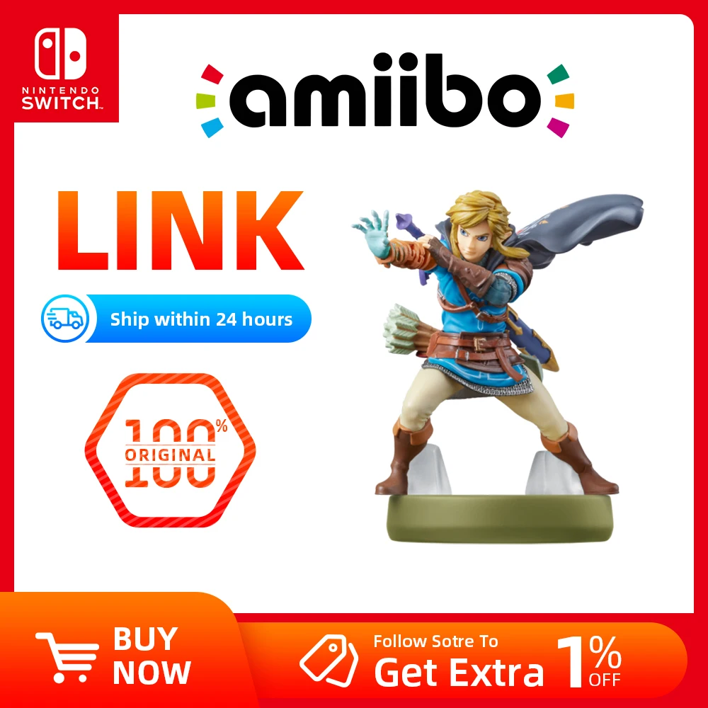 100% Original Nintendo Switch Console Amiibo - The Legend of Zelda