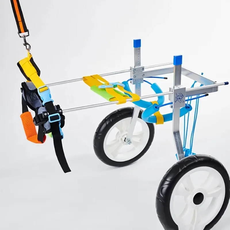 

Easy Assemble Different Size Height Adjustable Pet Dog Wheelchair with Disabled Hind Legs Walking Chair