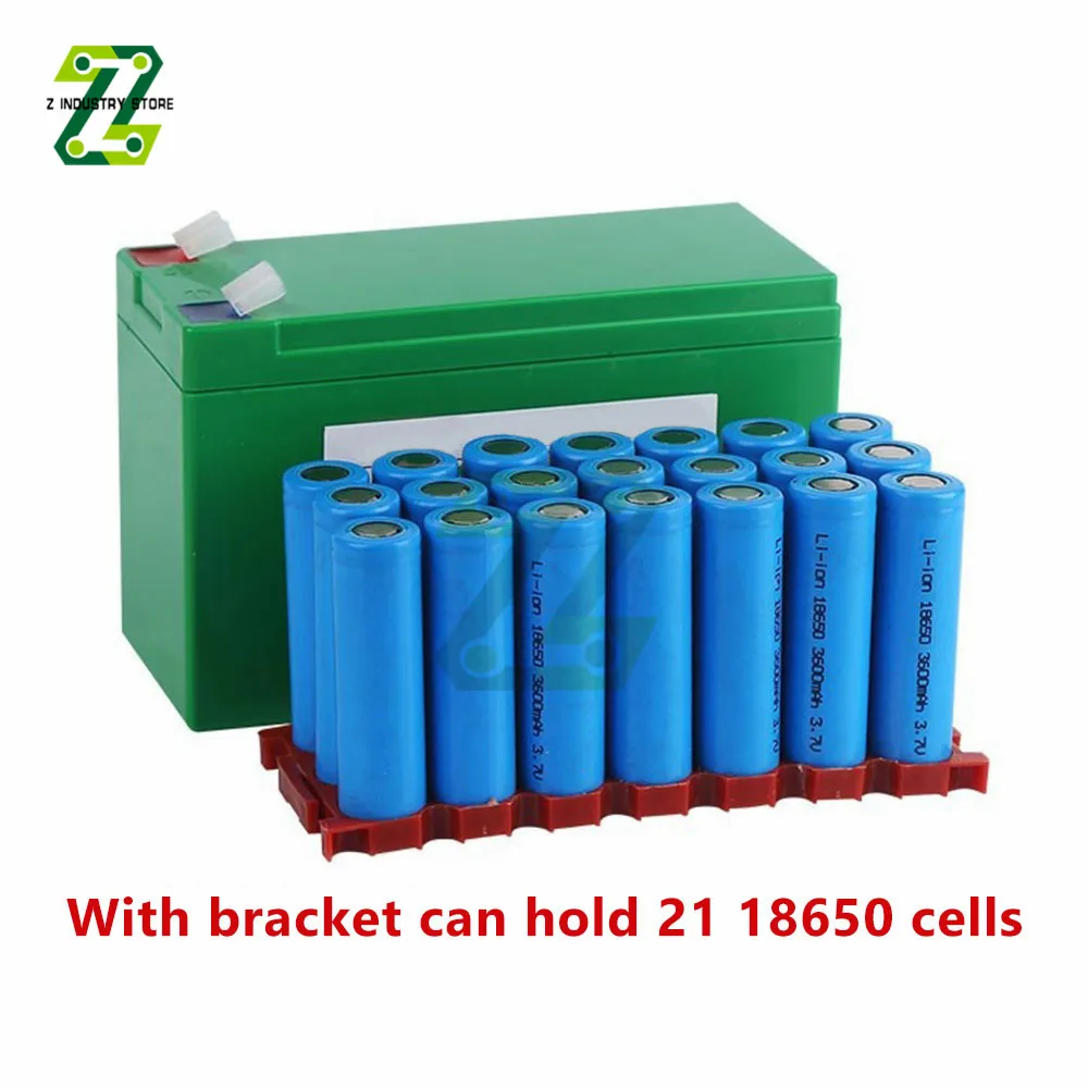 12V 7AH Lithium Battery Case and Holder Special Plastic Box For 18650 Batteries Pack DIY