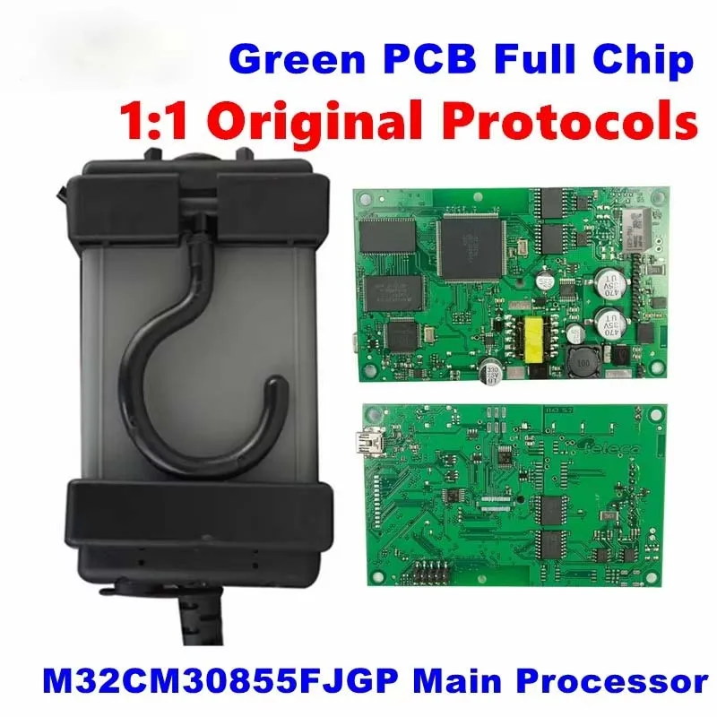 

Высококачественный диагностический сканер EWD PRO J2534 2014D OBD2 с полным набором протоколов, зеленая плата, основной процессор M32CM30855FJGP