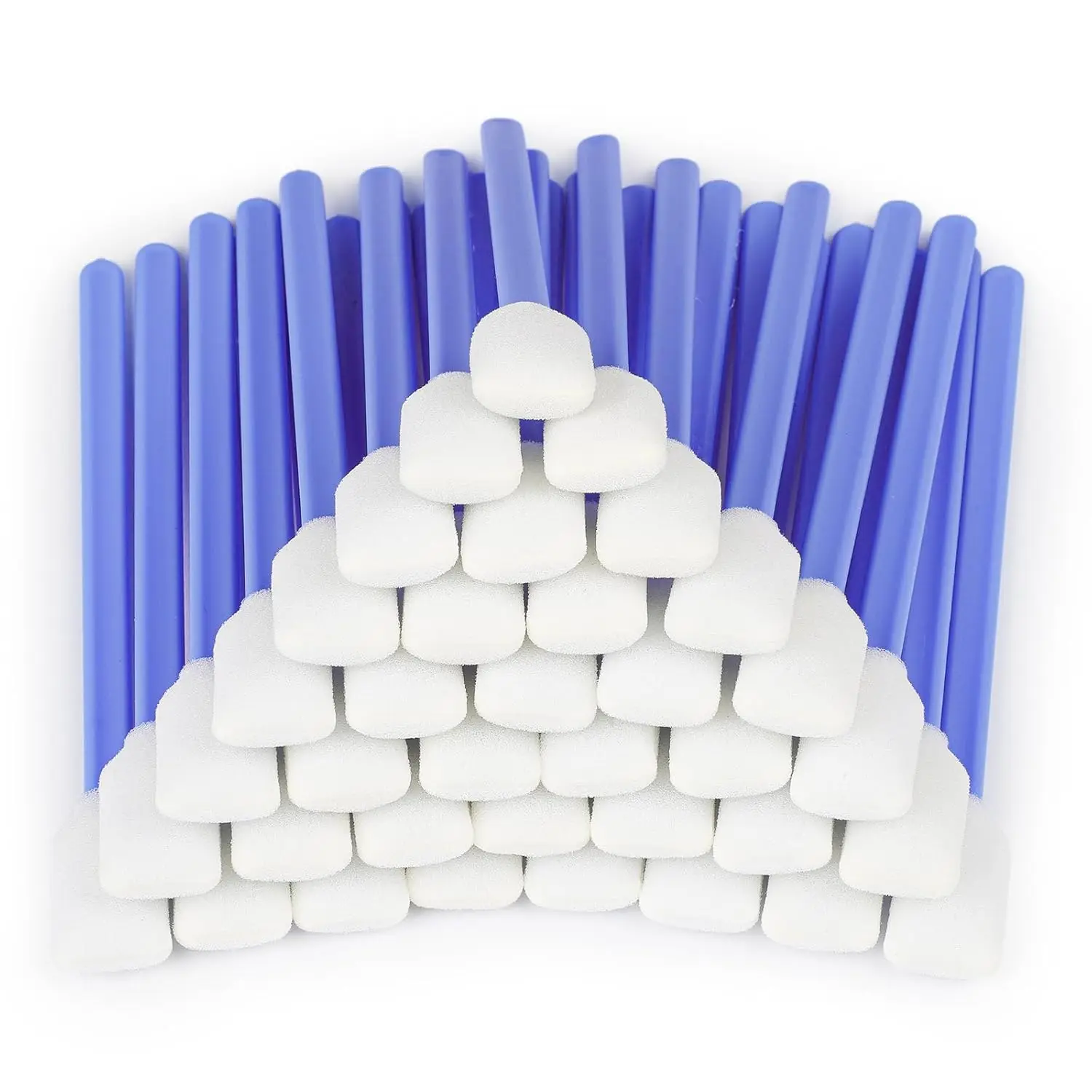50pcs Square Rectangle Foam Cleaning Swab Sticks for Solvent Format Inkjet Printer Roland Optical Equipment