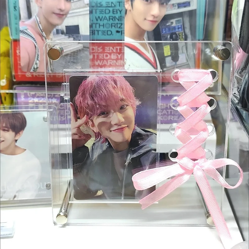 Kpop Photocards Acrylic Picture Frame Kpop Interior Frame Photo Card Decorating Cd Display Photo Card Supplies Card Support