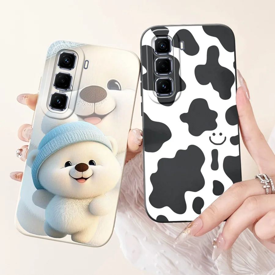 For Infinix Hot 50 Pro Plus Case Cow rabbit Bumber Shells Soft Silicone Full Proective Cover for Infinix Hot50Pro+ Couqe funda