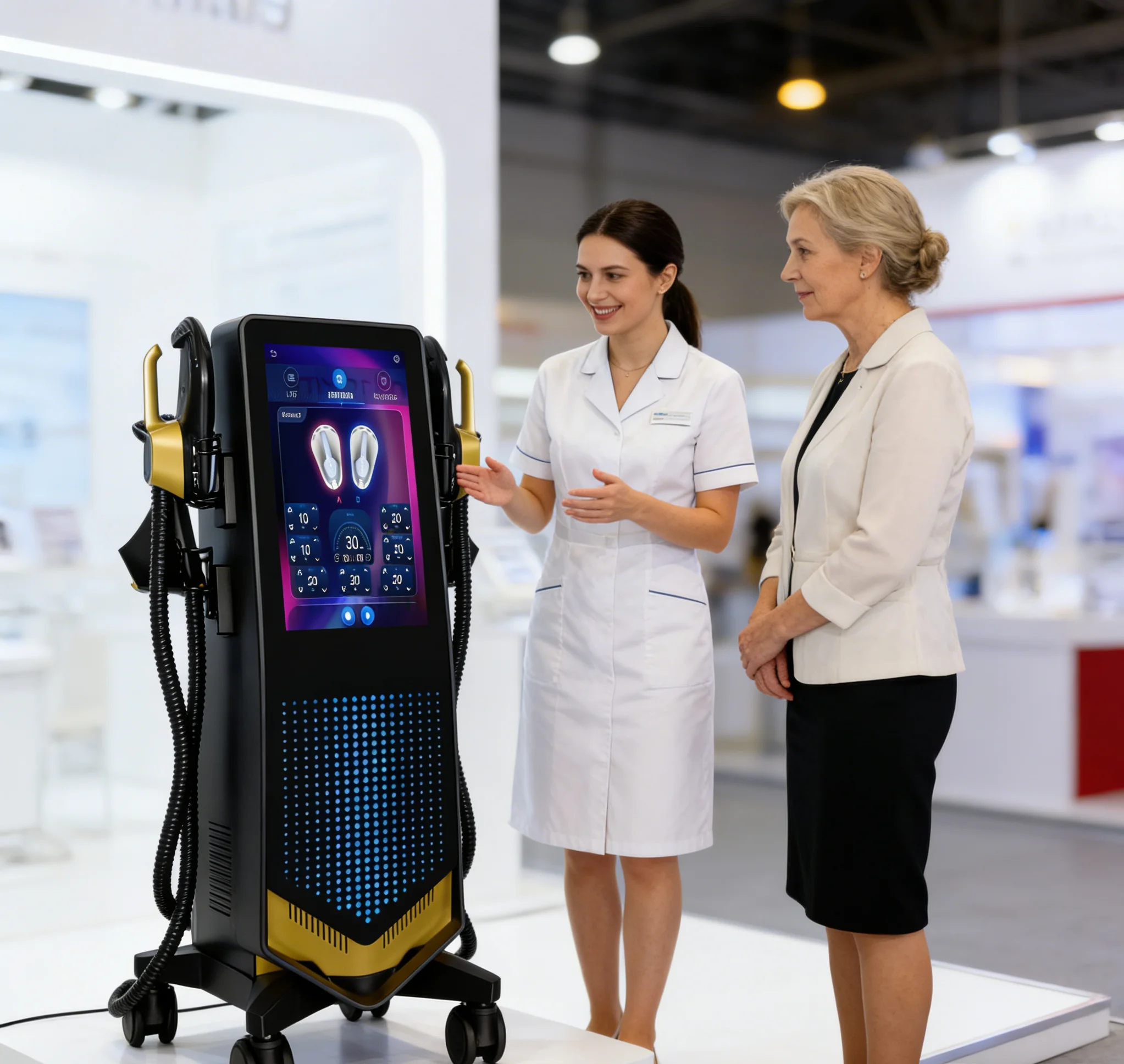 

Myoslim18.5High Power Handle High-Efficiency Muscle Stimulation RF Machine Body Sculpting Equipment Fat Burning Slimming Massage