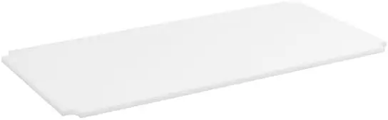 

Polyethylene Cutting Board Insert for Wire Shelving, White, 35.25 x 17.25 x 0.5 Inch, Dishwasher Safe, Front of House