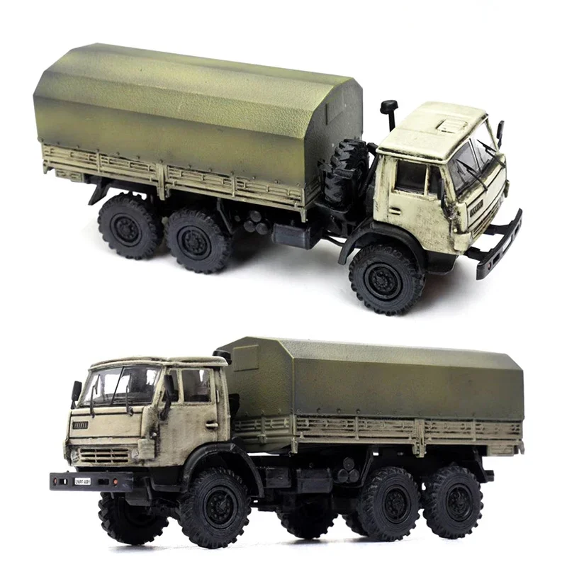 1:72 Scale Russia Kamaz 43101 Truck Peacekeeping Forces Transport Car ABS Material Simulation Toy Car Model in Stock