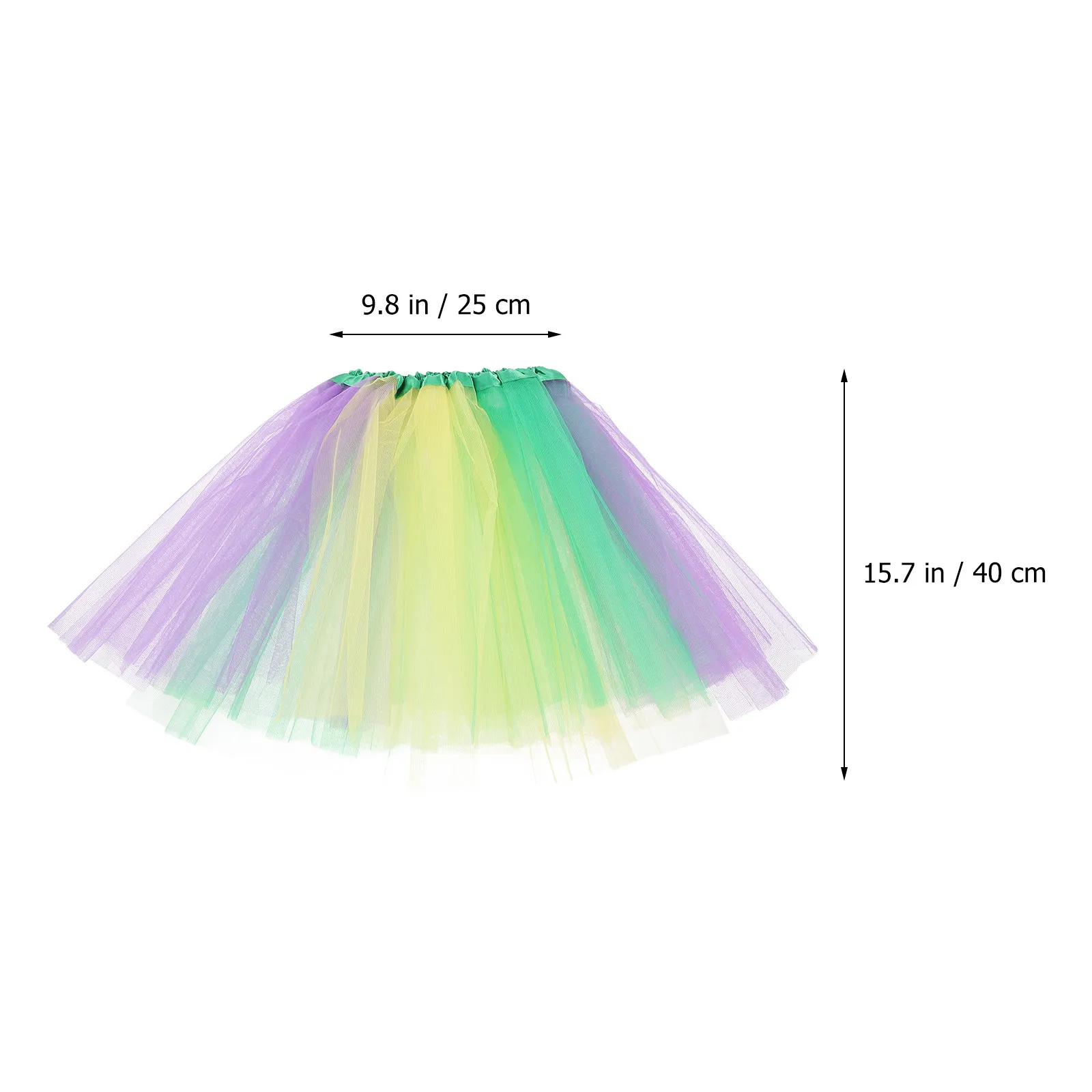 Ballet Tulle Skirt Princess Fairy Style Lightweight Comfortable Tutu Skirt Party Dress Carnival Photo Prop Festival Costume
