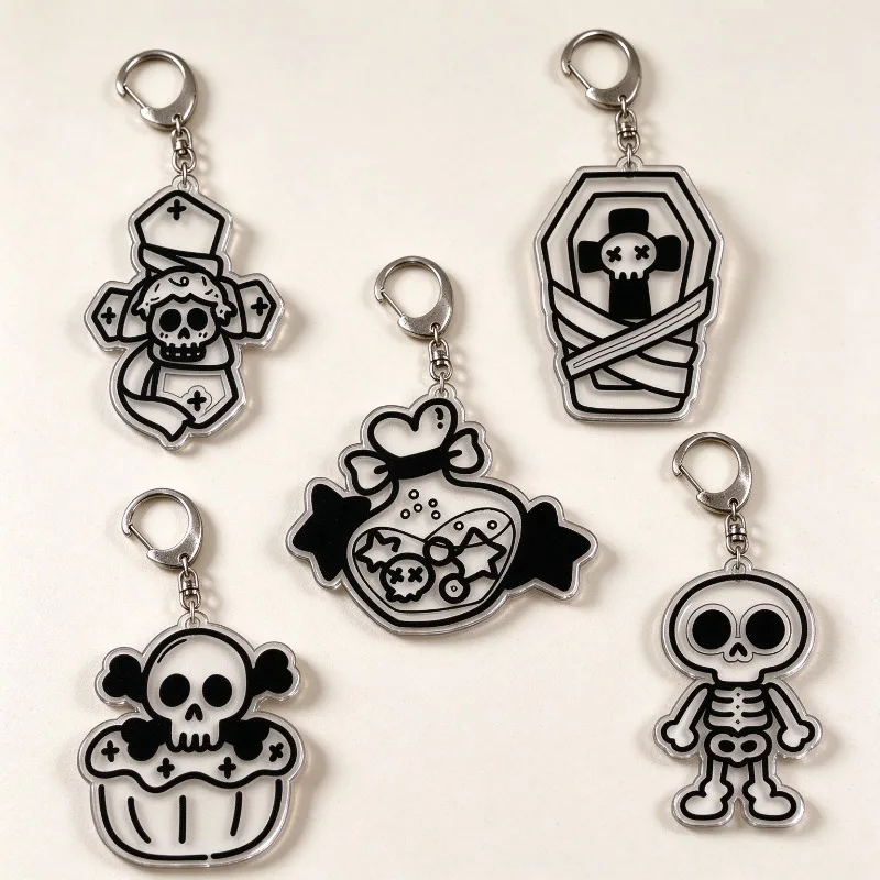 Cute Portable Keychain for Daily Carry Acrylic Selfmade Keychain Cute Backpack Pendant Key Chain Game Fans Gift Ornaments 5cm
