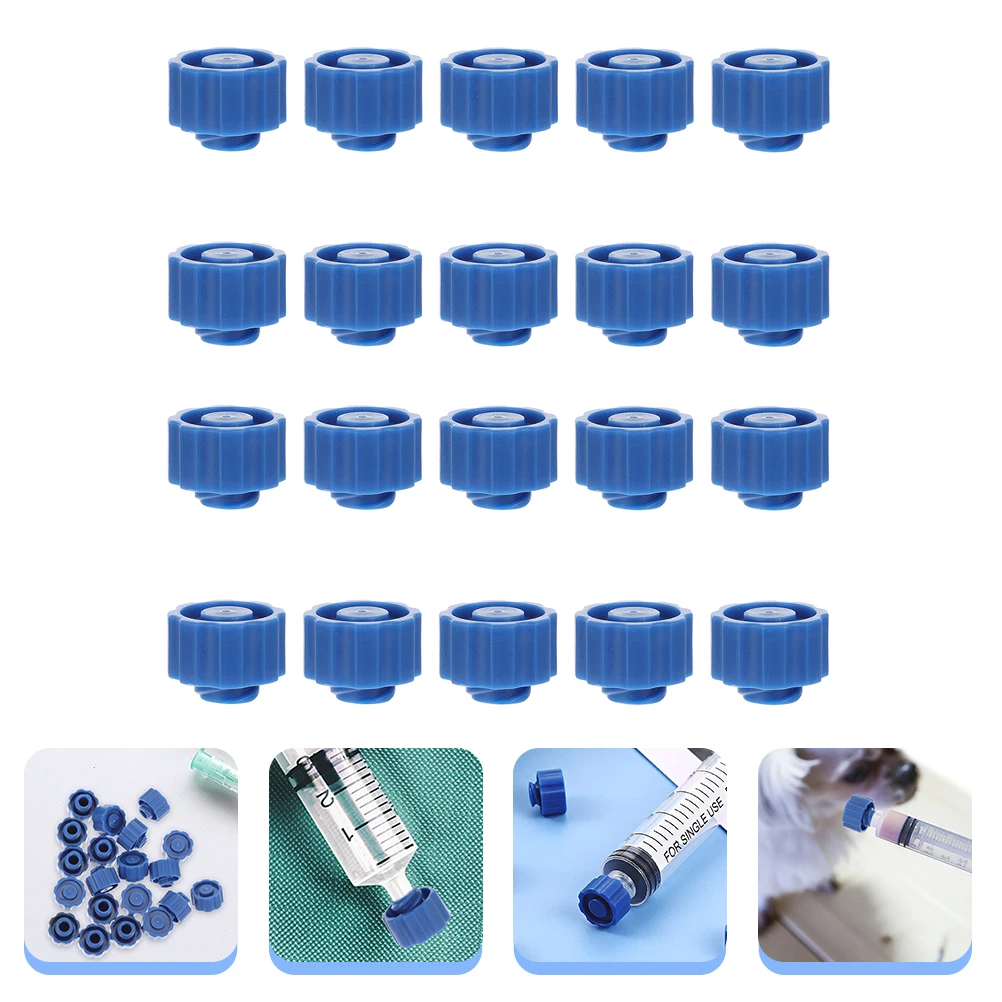 

50 Pcs Needle Plug Medical Tip Caps Oral Syringe Plastic Luer Accessories