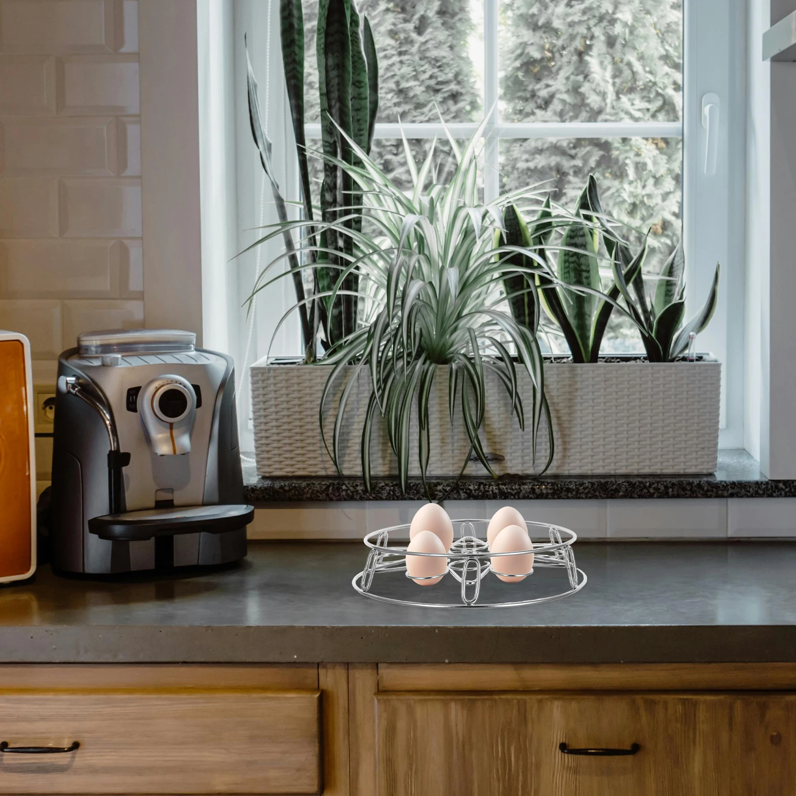 

13 Holes Round Egg Steaming Rack Stainless Steel Stackable Food Steamer Tray For Dumplings Vegetables Pressure Cooker Kitchen