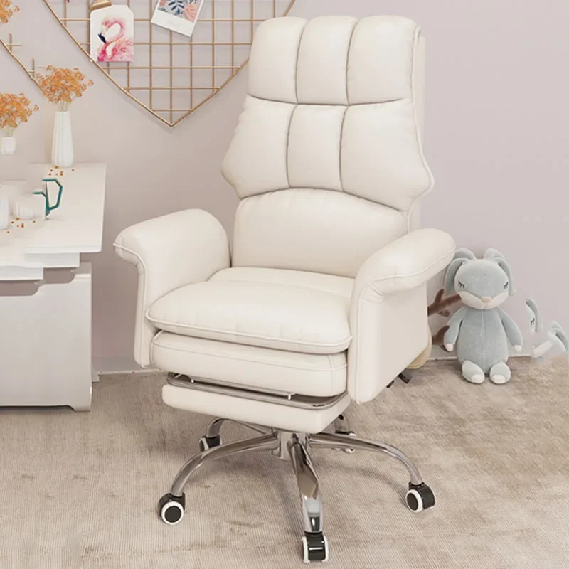 Recliner Modern Office Chair Vanity Cushion Floor Computer Ergonomic Mobile Accent Chairs Reading Silla De Oficina Furniture