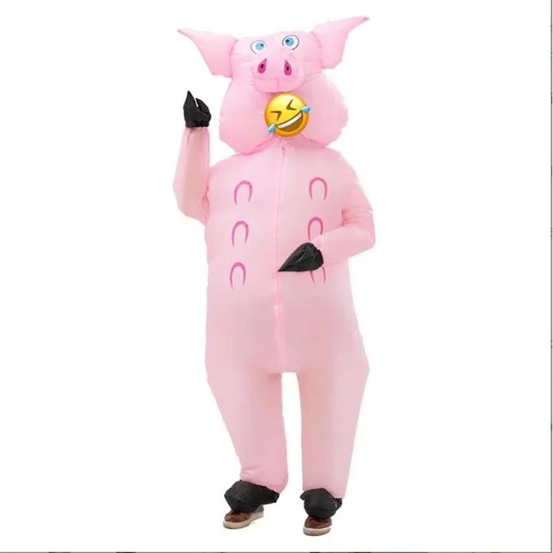 

2025 12 Unisex Pig Cosplay Costume Suit Funny Inflatable Adult Fancy Dress Performance Clothes Halloween Carnival Theme Party