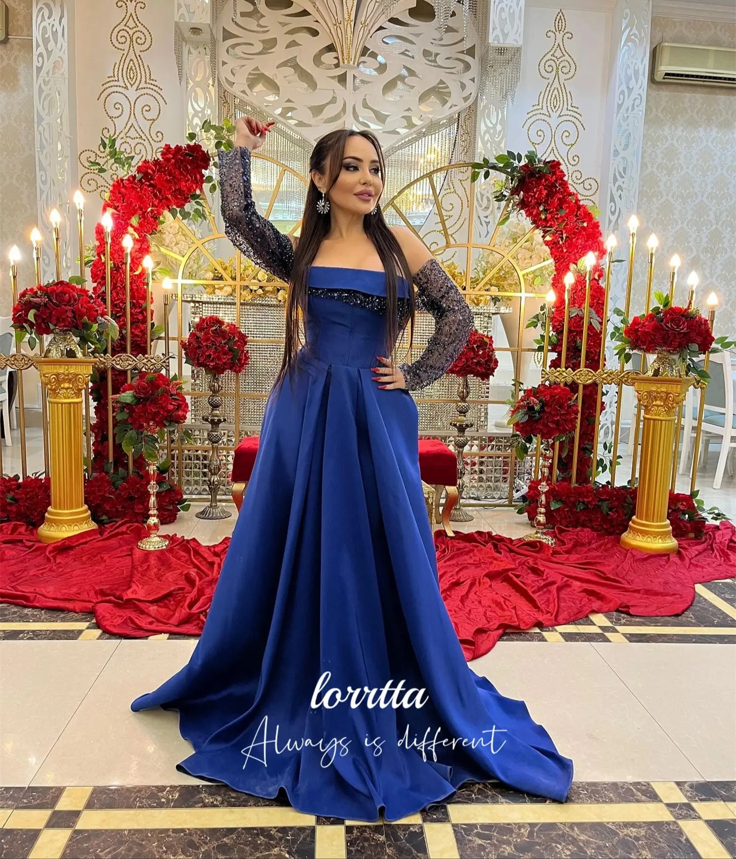 Lorrtta vestido de cóctel personalizado Sharon vestidos de noche felices 2025 vestido de lujo para ocasiones especiales vestidos elegantes فساتmavera