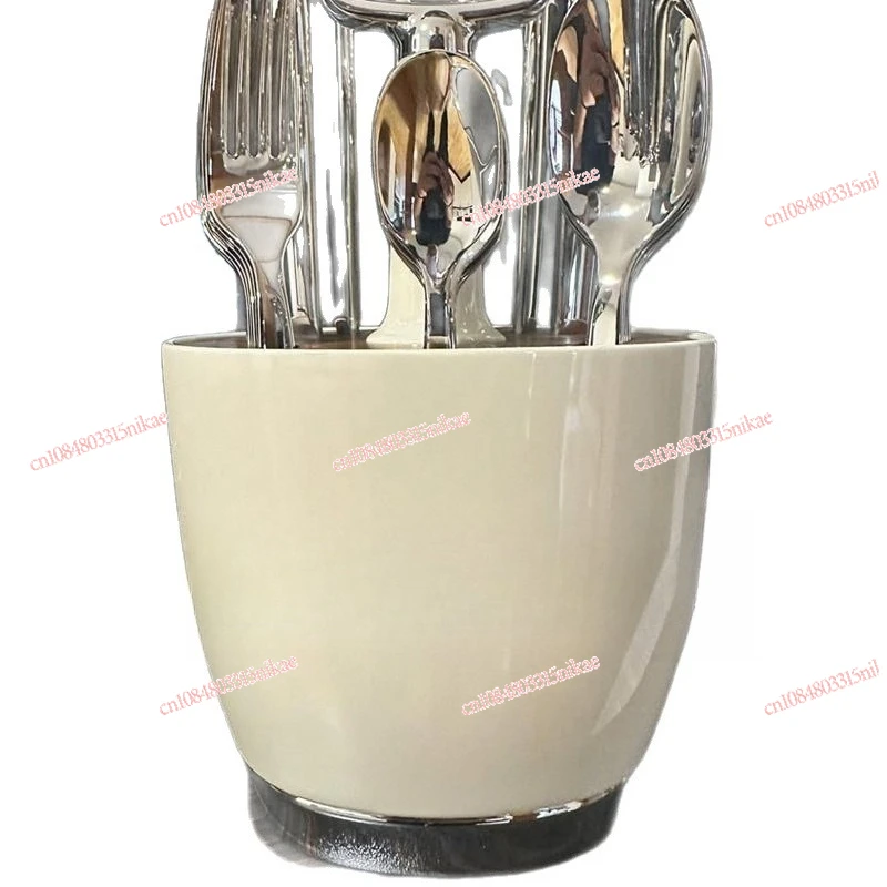 كريم الرياح المطبخ أدوات المائدة الفولاذ المقاوم للصدأ الرجعية مجموعة سكين شوكة حامل ملعقة