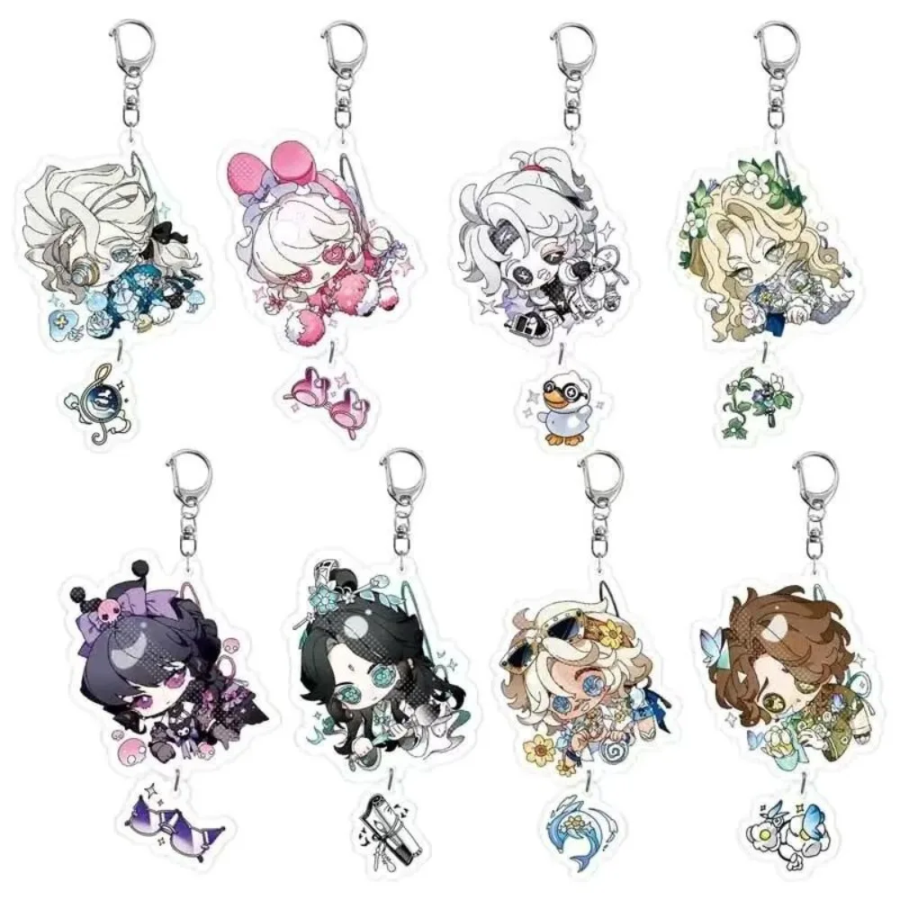 Cartoon Cute Q Version Game Identity V Character Aesop Carl Percy Acrylic Keychain Backpack Jewelry Pendant Friends Couple Gift