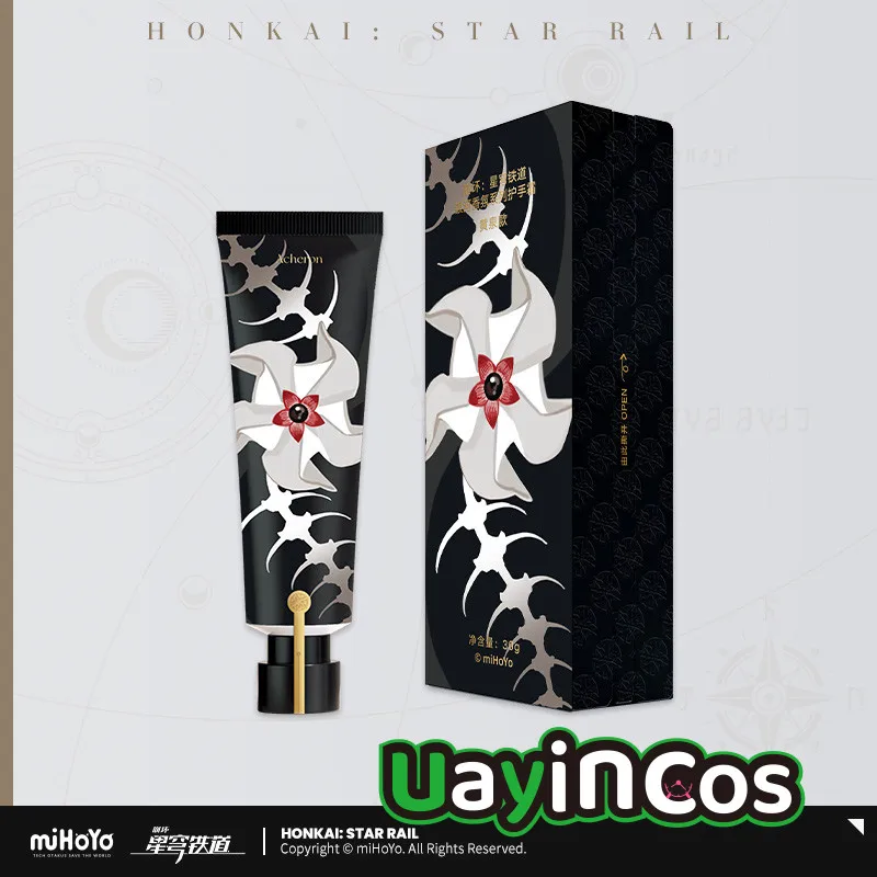 En Stock Original Honkai: Star Rail Acheron Ruanmei Dr. Ratio Feixiao crème pour les mains Lotion pour les mains soins de la peau Anime jeu jouet Ki