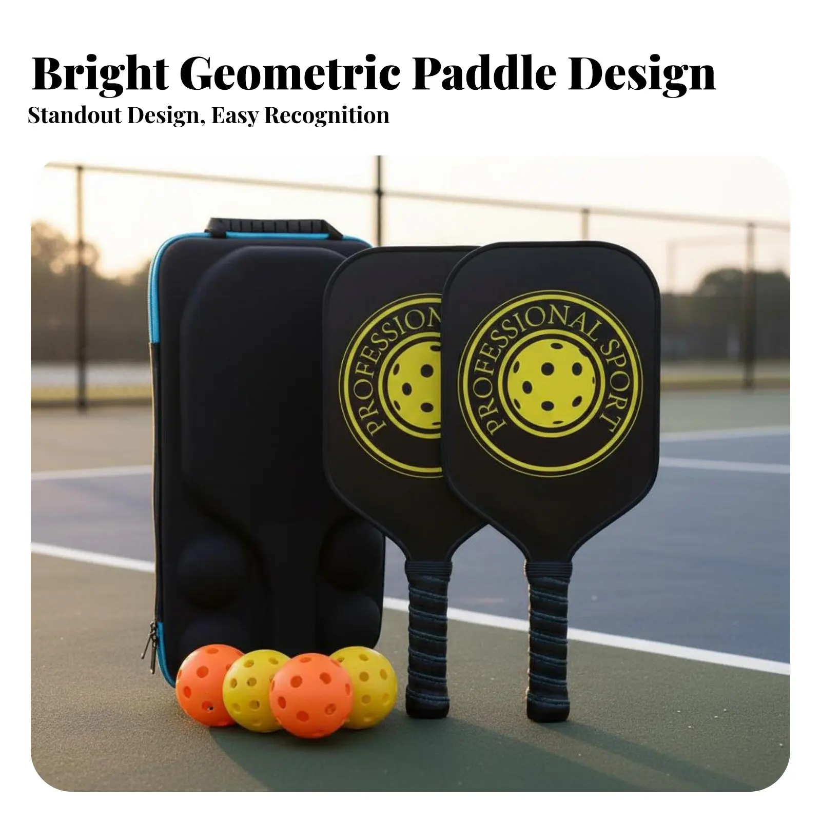 

Carbon Fiber Pickleball Paddles Lightweight Pickleball Paddle Set Sports Equipment Non-Slip Grip for Professionals, Tournaments