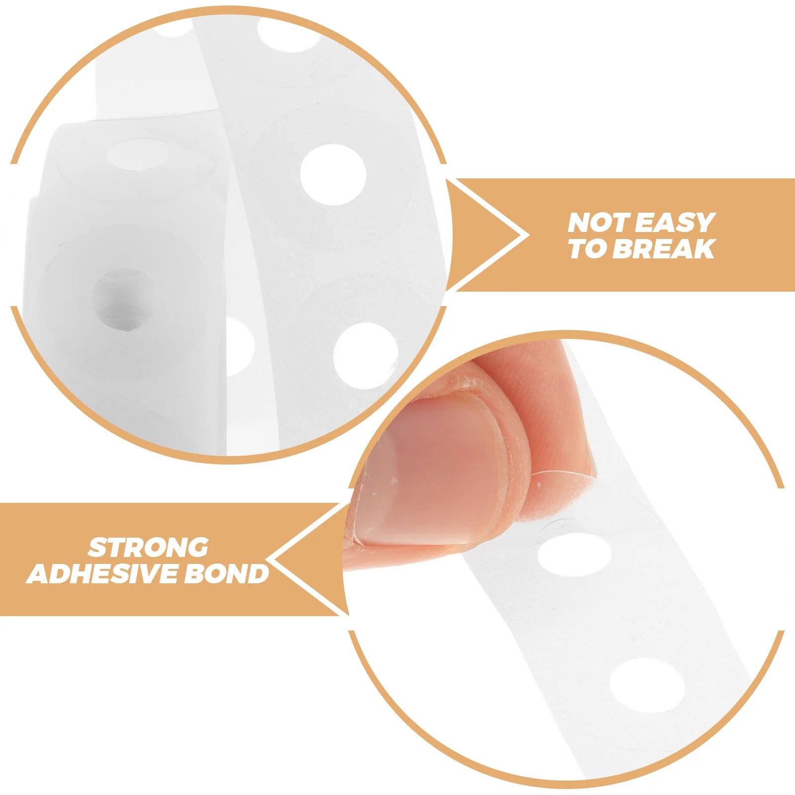 1 صندوق 1/4 "ملصقات ورقية ملصقات ذاتية اللصق واضحة لصفحات الموثق أوراق فضفاضة مكتب المدرسة استخدام تسميات ثقب الورق