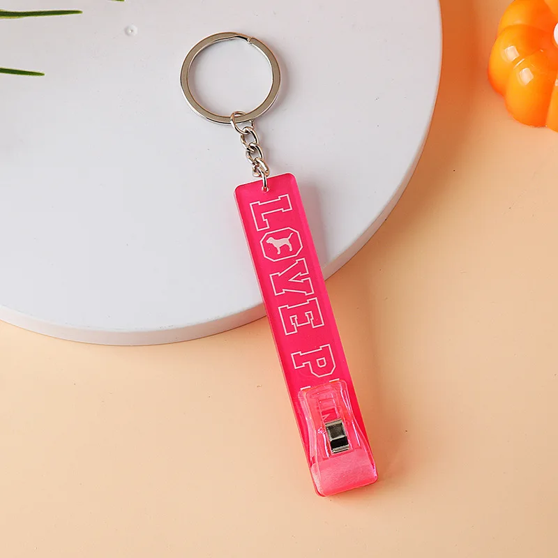 Long Nails Credit Card Puller Keychain Acrylic Card Grabber Key Chain Social Distancing Touchless Tool Multifunctional