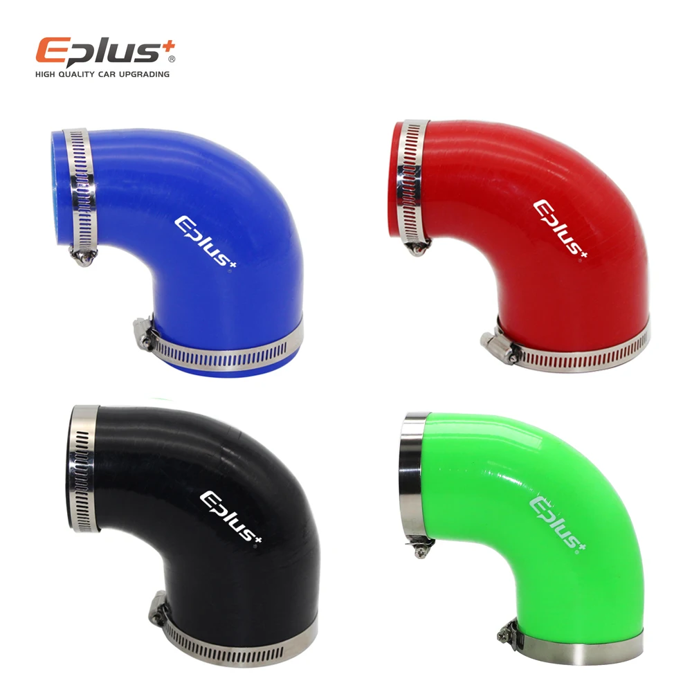 EPLUS خرطوم السيليكون 90 درجة موصل المخفض محول الأنابيب أزرق أسود أحمر مقاومة درجات الحرارة العالية هلام السيليكا العالمي #2