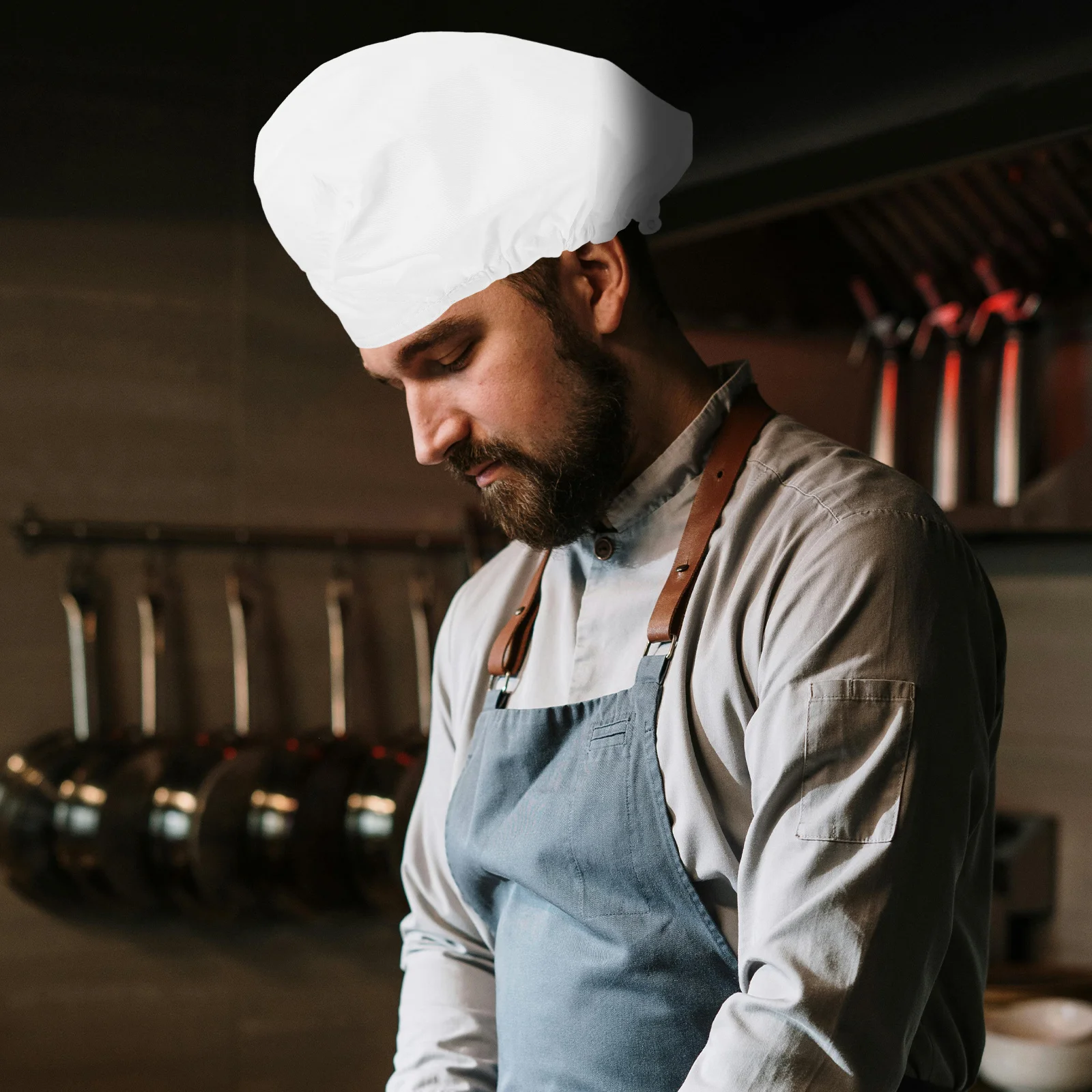 2 pezzi cappello da cuoco per adulti unisex cucina cucina berretto per alimenti leggero cappello da panettiere professionale per ristorazione infermieri riutilizzabile confortevole