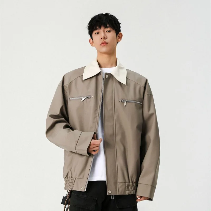 

Men's Retro Motorcycle PU Leather Jacket Spring Autumn Streetwear Premium Design​