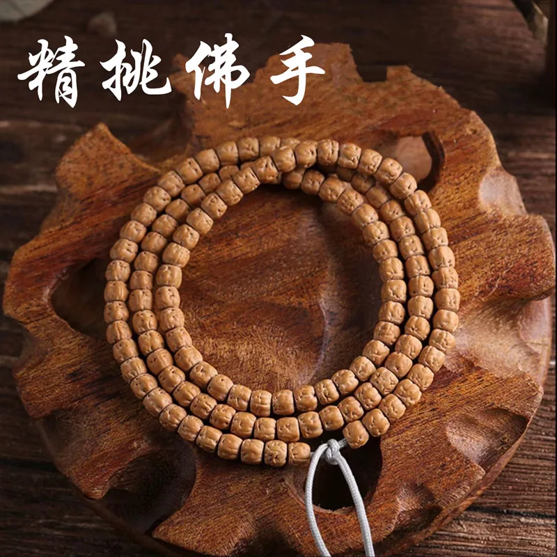 

Tibetan Style Buddha Hand Small Vajra Five-Claw Golden Xuanwu Pattern Three-Day Red 108 Bracelet Necklace