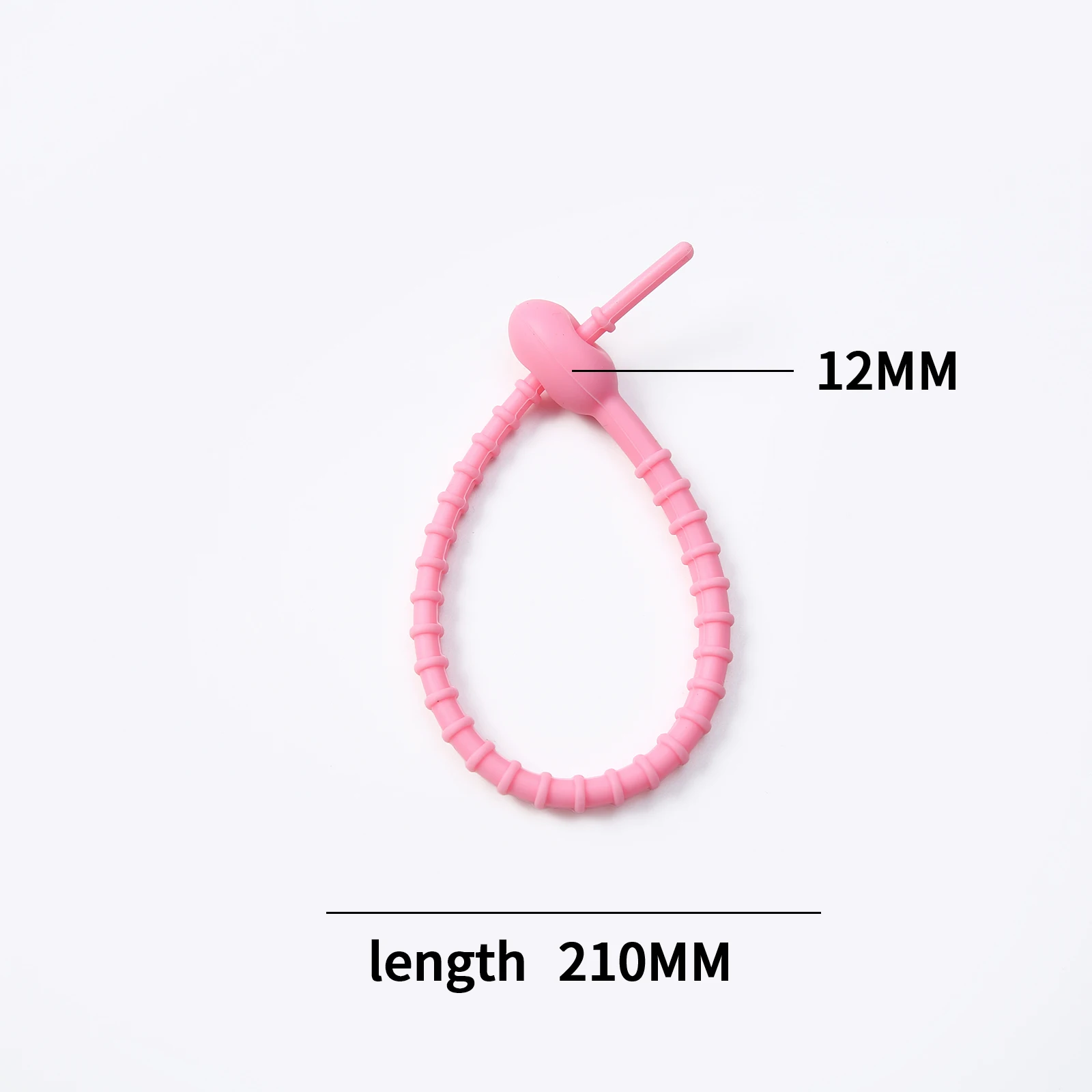 KeyChain Tag Rope Silicone Rubber Loop, DIY Key Holder