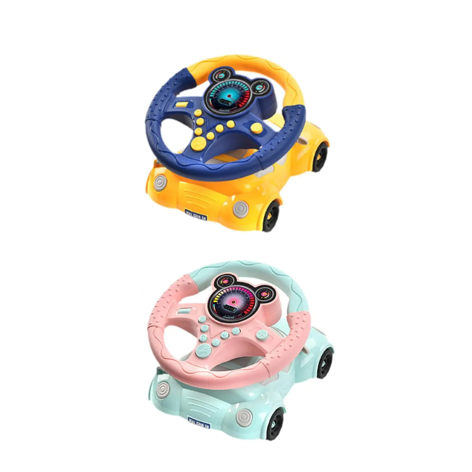 Steering Wheel Toy Simulation Car Steering Wheel Eletric Pretend Play Fun Learning Role Play Driver Fun Activity for Toddlers