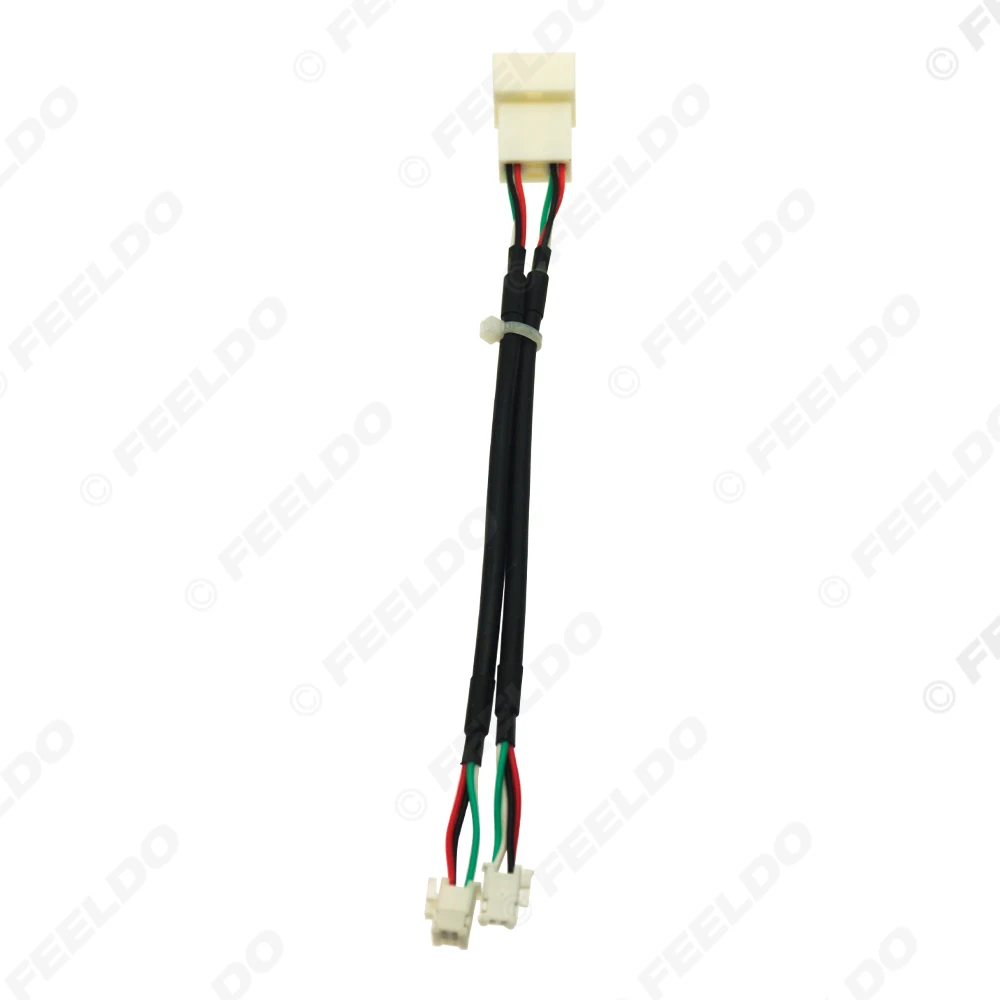 FEELDO Car Audio Radio 6Pins Conector Changer Port USB Adapter for Toyota 2024-2025 Original Wire Auto USB Cable Transfer #1596