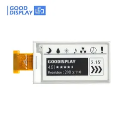 2.15 Inch  eink display screen low cost cheap, 208x112 SPI E-Paper-Display EPD Panel 0.5s Partial refresh, GDEW0215T11