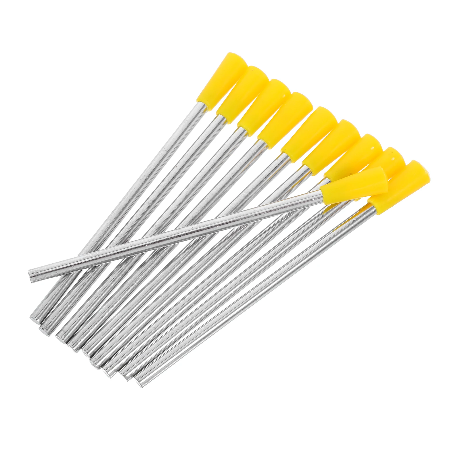 

10pcs Triangle Dinner Bell Mallets Lightweight Metal Percussion Hammer Chime Stick For Outdoor Classroom Use Triangle
