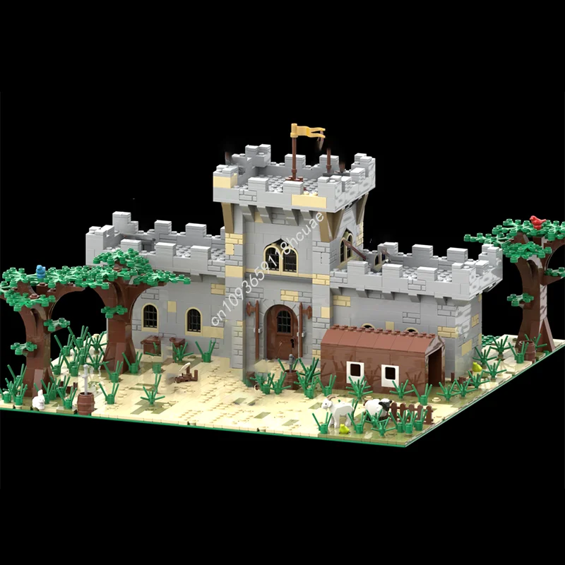 1266 قطعة MOC القرون الوسطى المخفر قلعة نموذج اللبنات تجميع DIY بها بنفسك لعبة التعليم الإبداعي هدية الكريسماس هدايا أعياد ميلاد للأطفال #4