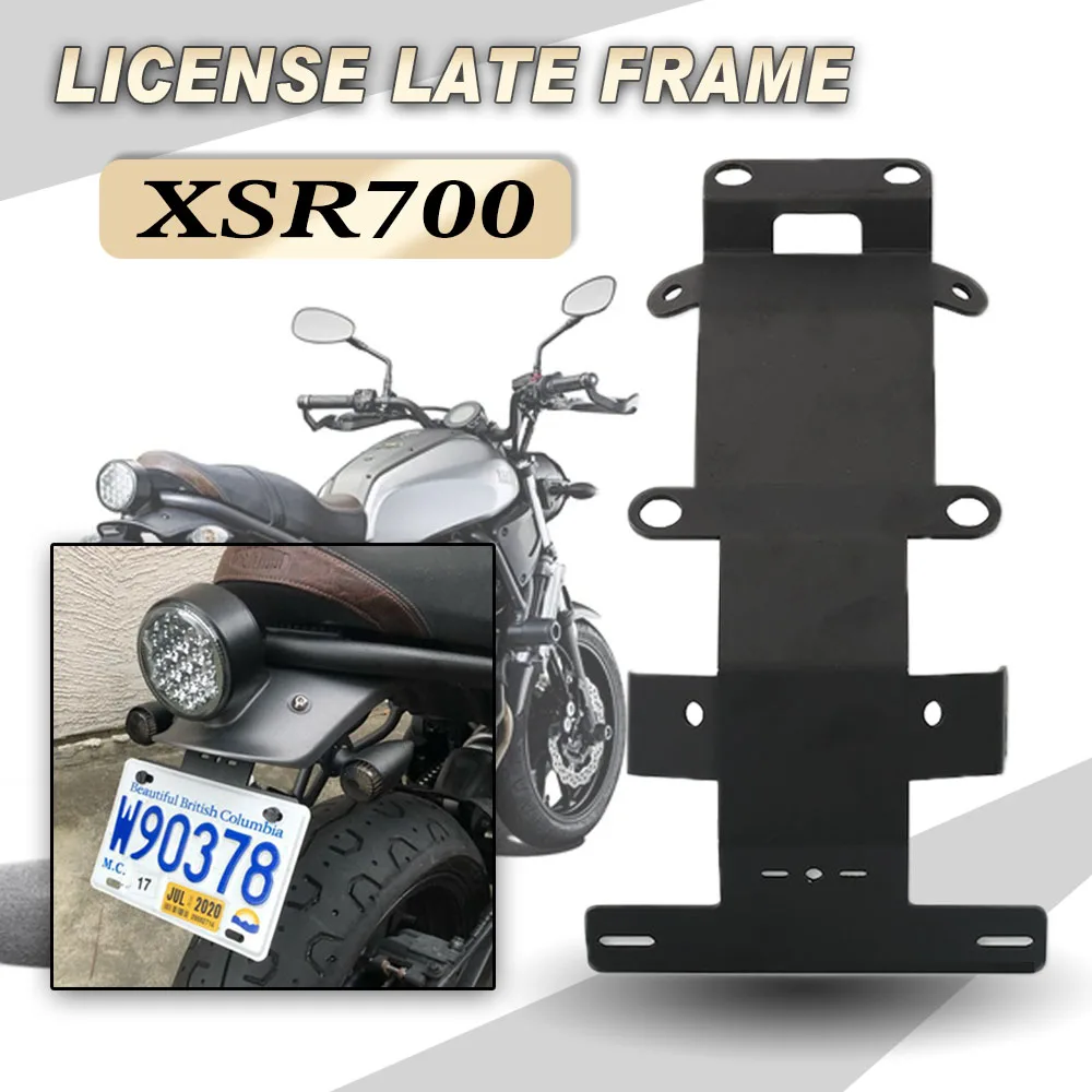 

Motorcycle Accessories Rear License Plate Holder Bracket Mount For YAMAHA XSR700 XSR 700 2015-2023