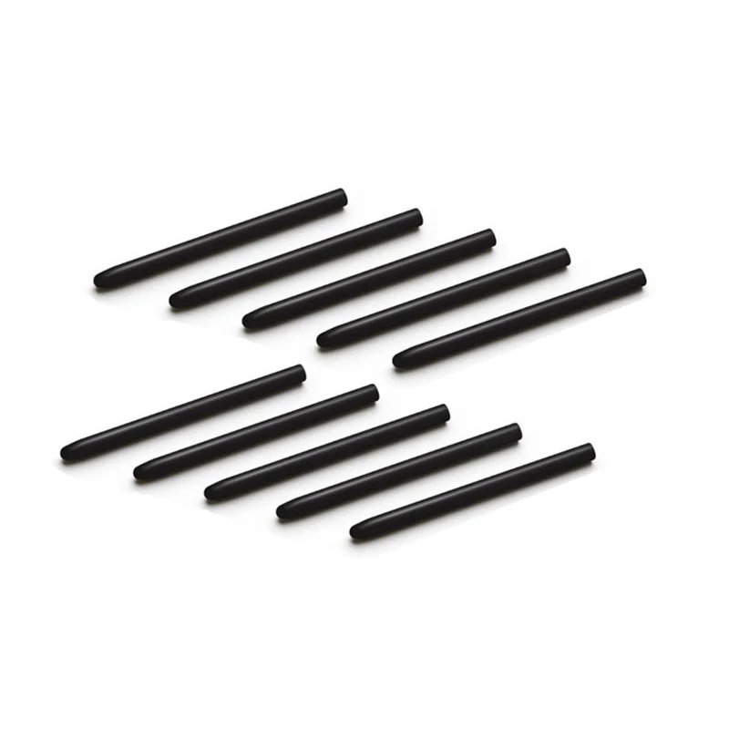 Standard Black Pen Nibs for One by Wacom, Bamboo CTE, MTE, CTL, CTH, Intuos Draw Art 3D, Intuos 3/4/Pro ,Cintiq Pens + Move Ring