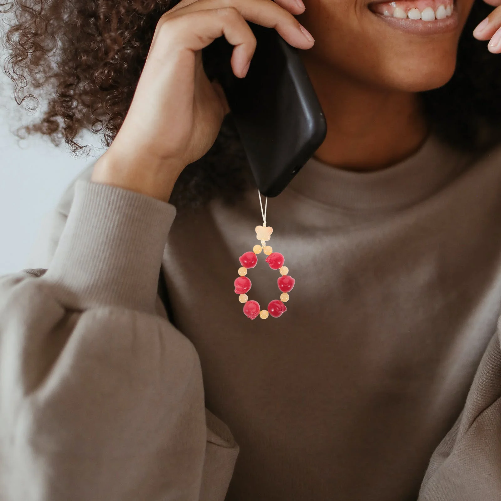 

Cat Paw Mobile Phone Charm Cute Keychain Strap Decorative Pendant for Cell Phone Camera Bag Backpack Accessories