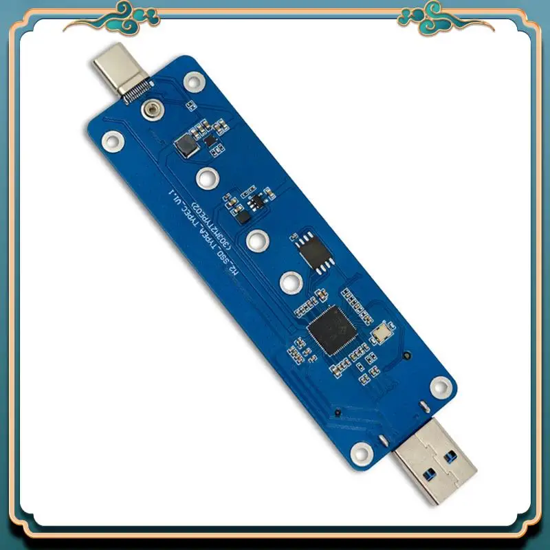 (New)-M2 SSD Adapter Nvme Enclosure M.2 To USB3.2 Case For NVME PCIE M Key SSD NVME To USB3.0/TYPE-C Converter