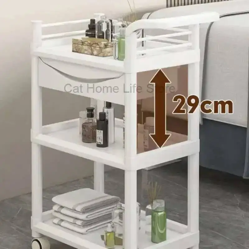 

Furniture Trolley Drawer Salon For Tool The Cosmetic Cart Wheels Hair Dressing Black Pink Organizers Trolleys Pedicure-trolley