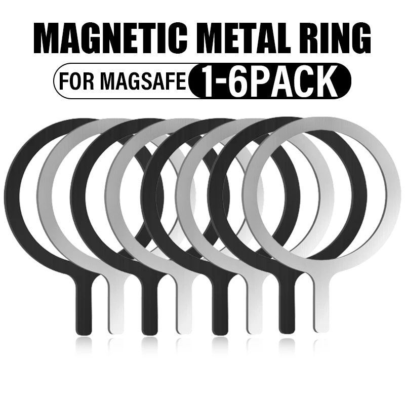 

For Magsafe Wireless Charging Magnetic Sticker Rings For All Mobile Phones Car Holder Q Shape Magnetic Metal Iron Sheet