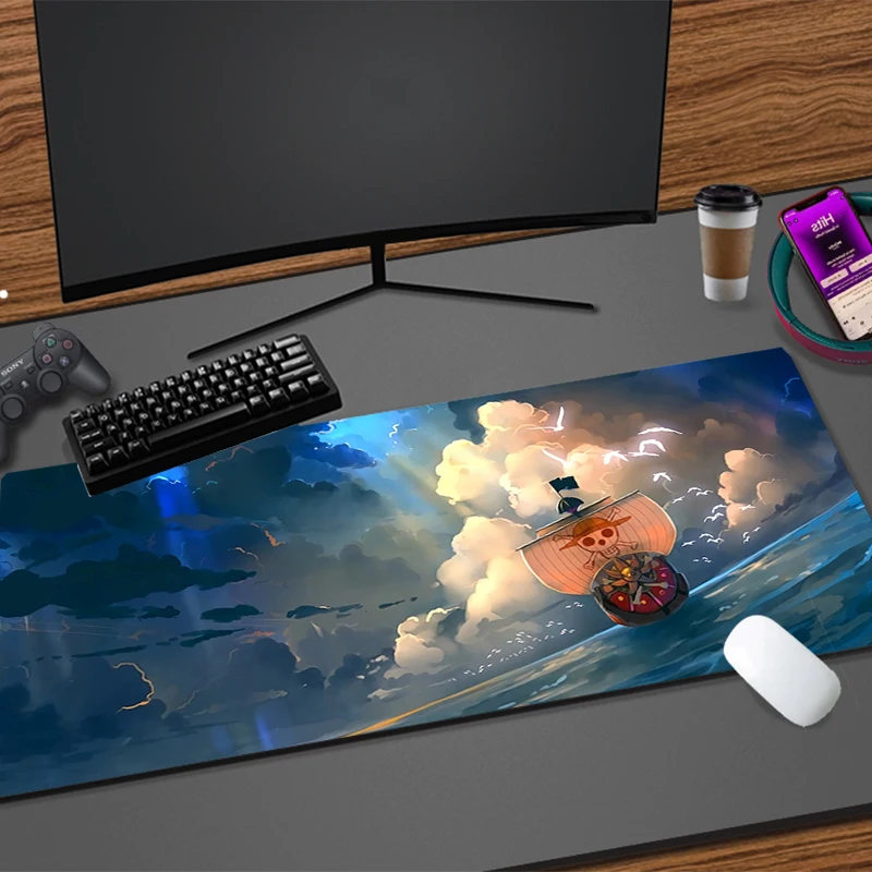 

Computer Varmilo Keyboard Mouse Pad One Piece Luffy Anime Gaming Accessories Table rug New Gamer Carpet Desk Mat Mousepad